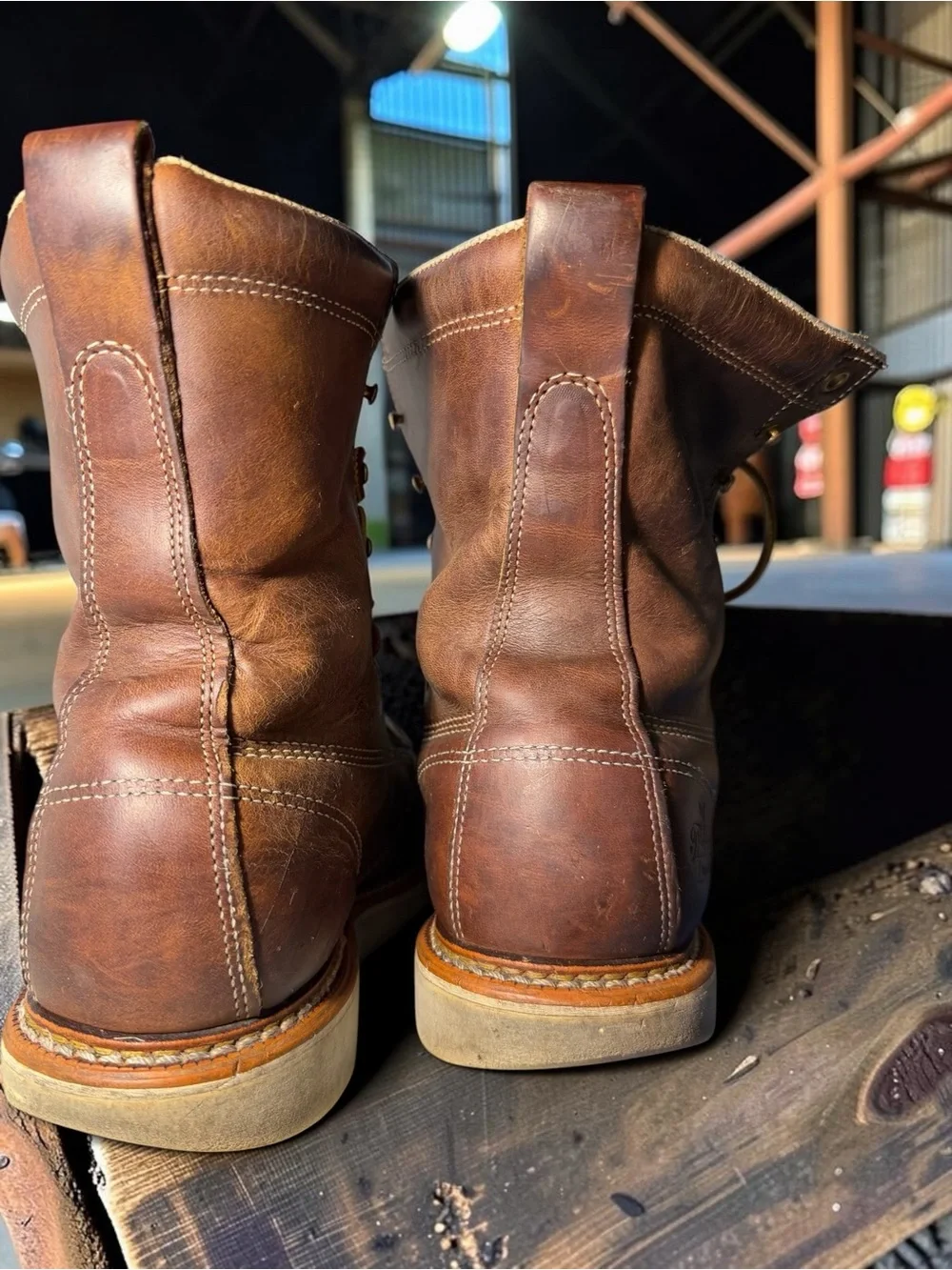 thorogood brown leather